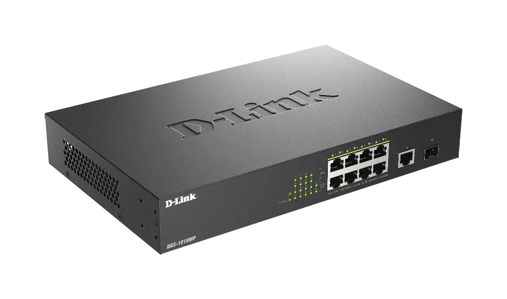 8-port GIGA Unmanaged PoE 125W + 1G UPLNK + 1SFP 