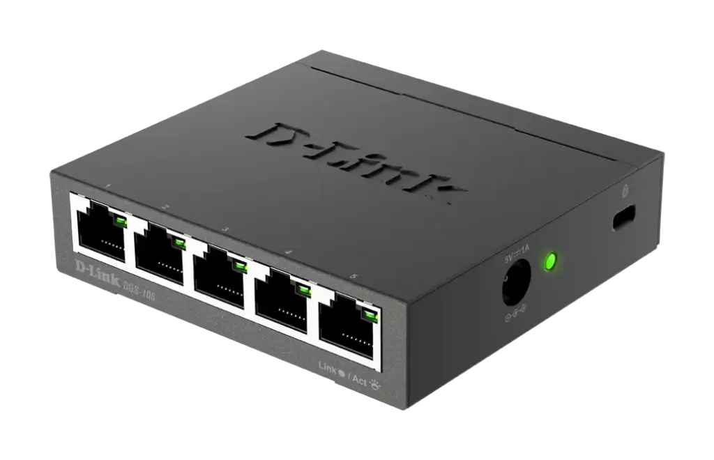 5-port 10/100/1000Base-T Unmanaged Metal Desktop 