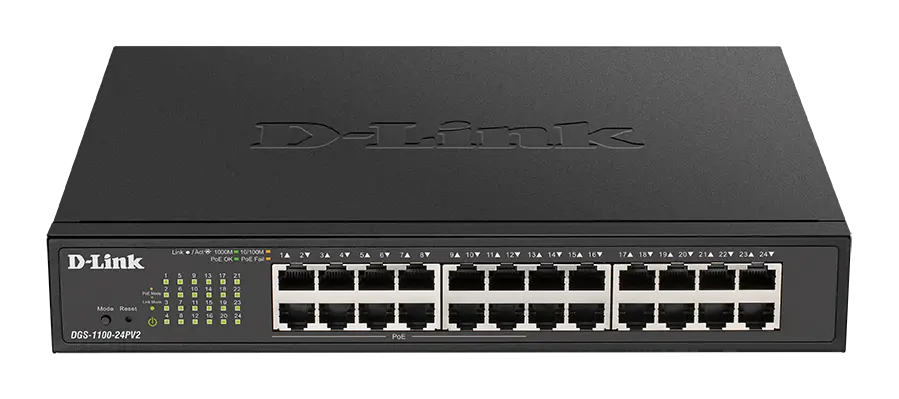 12-Ports 10/100/1000Mbps  PoE + 12-Ports 10/100/10 