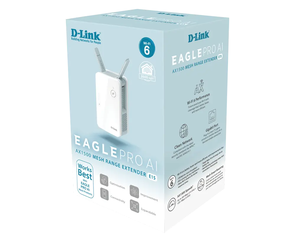 Wireless AX1500 Wi-Fi 6 Mesh Dual Band