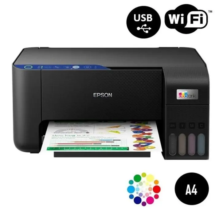 EPSON L3251 Couleur A4_3-en-1 WIFI  inclus 5 bouteilles 103 