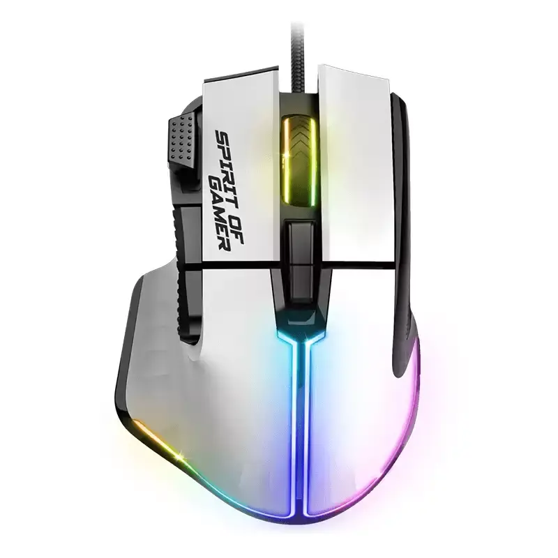 SOG SOURIS PRO-M5 WHITE RGB 8 BOUTONS PROG