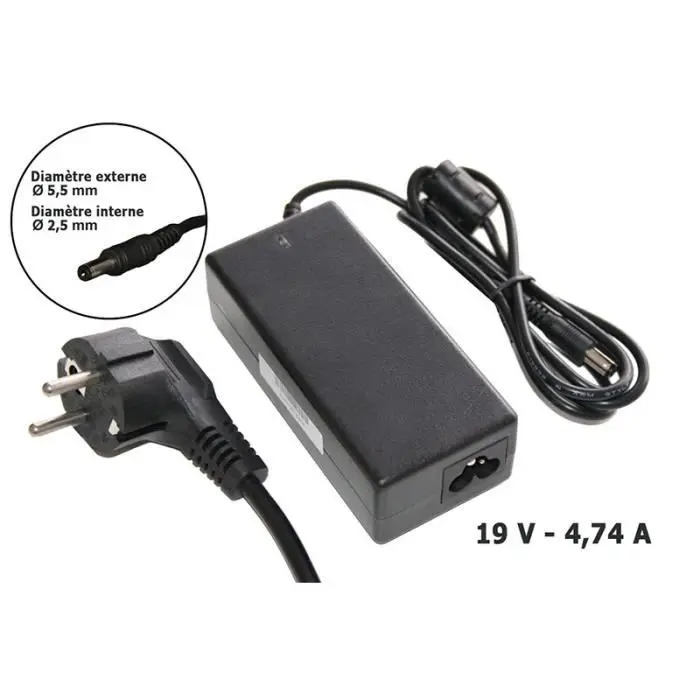 AC Adapter Toshiba 19V-4.74A 5.5 * 2.5 mm-90W