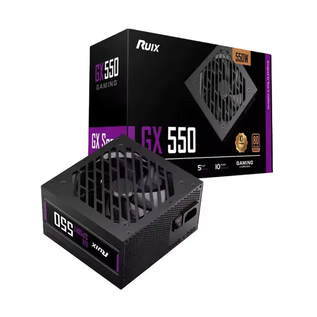 Ruix gaming GX 550 Bronze 80+ 550 Watt Black