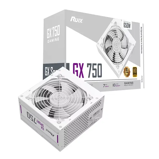 Ruix gaming GX750 Bronze 80+750 Watt White