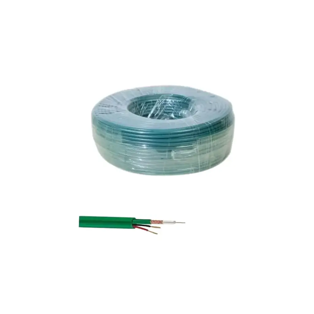 Câble Coaxial KX6 + Alimentation CENTER CABLE / Bobine 100m 