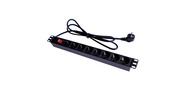 Multiprise 8x2P+T-1U 16A,+Int+cordon 