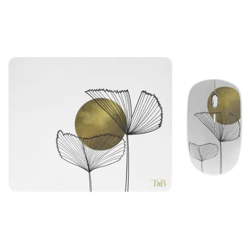 PACK SOURIS SANS FIL + TAPIS DESIGN MOON