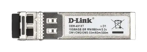[DEM-431XT] 10GBASE-SR SFP+ Transceiver (w/o DDM)/  80m: OM1 & 