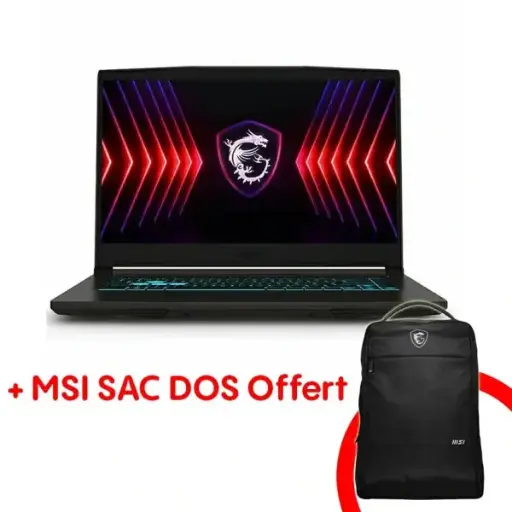 [9S7-16R831-2606] MSI Thin15 B13UCX-2606XFR I7-13620H_8G_512 SSD_RTX2050-4G_15.6''FHD IPS_FD_Noir 