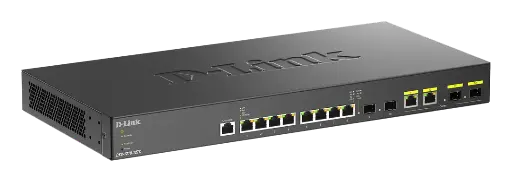 [DXS-1210-10TS/E] 10G Smart Switch with 8-port 10GBASE-T and 2 SFP+ 
