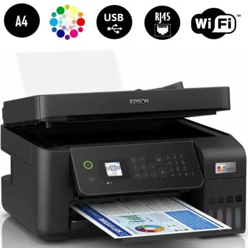 [C11CJ65405] EPSON L5290 Couleur A4_4-en-1 WIFI/RESEAU  inclus 5 bouteilles 103 