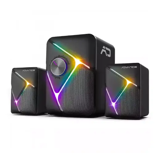 [SP-5200] ADVANCE SOUNDPHONIC 11W RMS 2.1 RGB SPEAKER SET