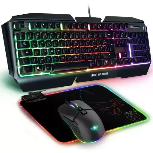[CLS-MK500] SOG ULTIMATE 3-1 RGB PACK CLAVIER + SOURIS +TAPIS 