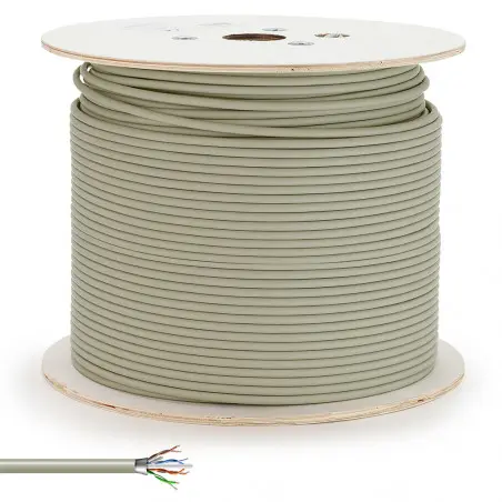[005025WD] Câble UTP Cat6 LSHF 4 paires CENTER CABLE / Bobine 305m gris 