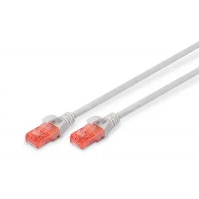 [DK-1612-005] DIGITUS Cordon de brassage UTP Cat6 PVC 0.5m Gris 