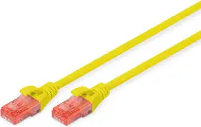 [DK-1612-010/Y] DIGITUS Cordon de brassage UTP Cat6 PVC 1m Jaune 
