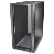 [S/C63007] Armoire 24U 600x600 Porte vitré Chassis sur 4 roues 