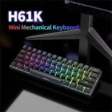 [290056] CLAVIER H61K BLUE SWITSH NOIR 