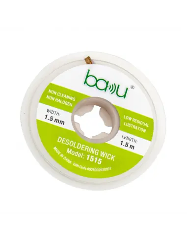 Tresse à dessouder BK 1515 Largeur  : 1,5 mm | Longueur : 1,5 m 