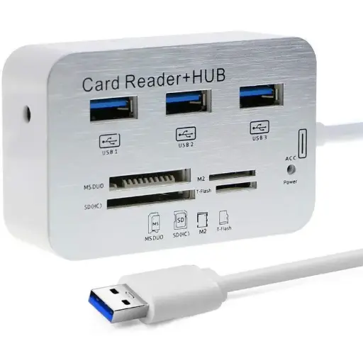 HUB USB 3,0+LECTEUR DE CARTE 