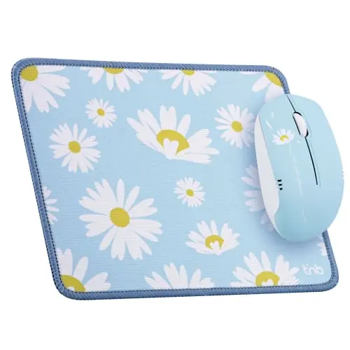[BUMWXDAISY] PACK SOURIS SANS FIL + TAPIS DESIGN DAISY