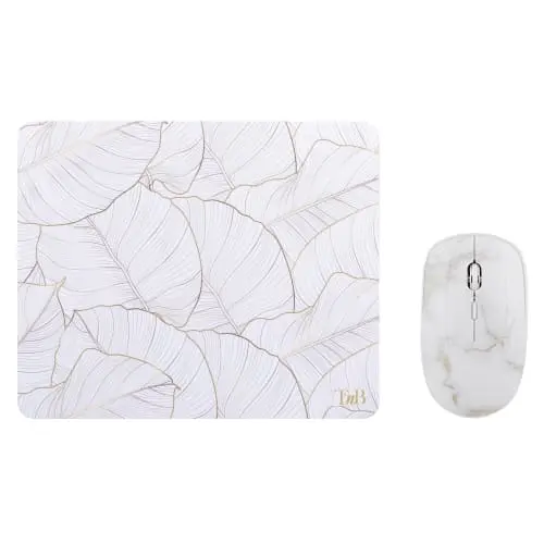 [BUMWXGOLD] PACK SOURIS SANS FIL + TAPIS DESIGN GOLD