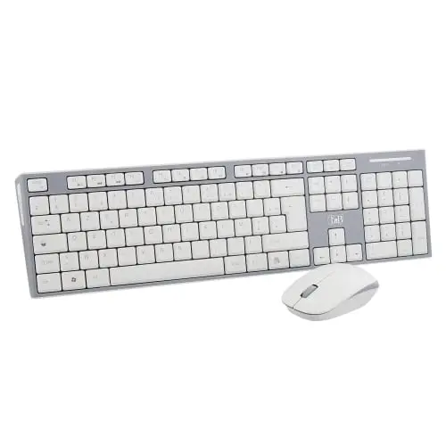 [KBSCGR] CLASSY COMBO CLAVIER / SOURIS SANS FIL NOIR + BLANC