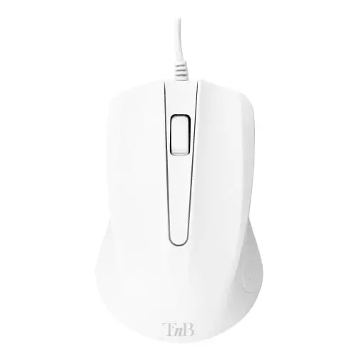 [MSHARKWH] SOURIS FILAIRE COMPACTE SHARK NOIR + BLANC