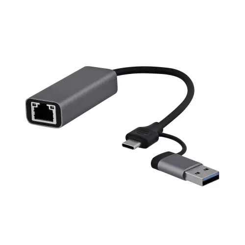 [TCRJ45C] Adaptateur USB-C & USB-A vers RJ45