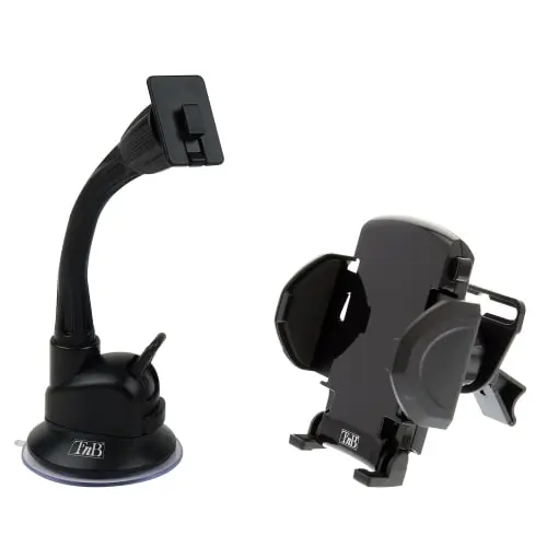 [IPHHOLD21] Support 2en1 mâchoire ventouse et grille d'aération stable